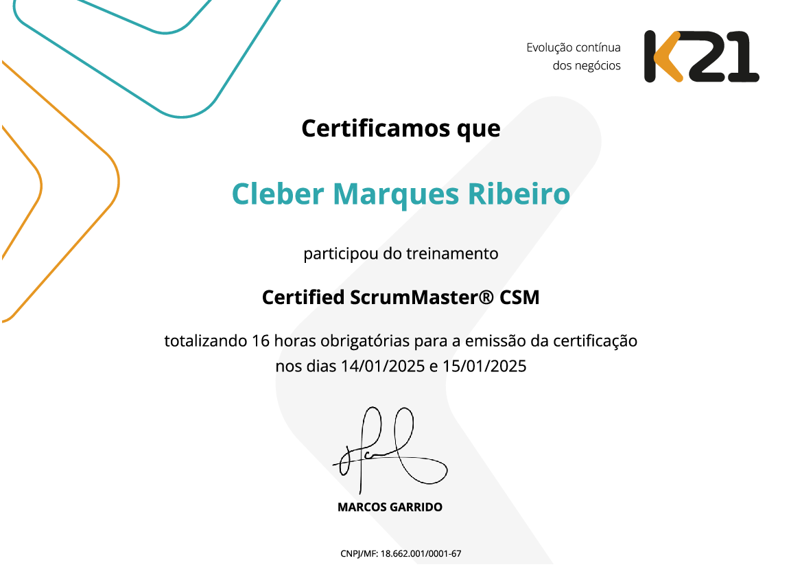 Certificado K21